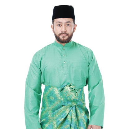 Baju Melayu Tenun Pahang Green