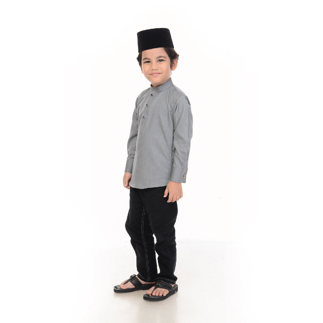 PRE-ORDER Baju Melayu BMO x Rosyam Nor (Kanak²) Ash Grey