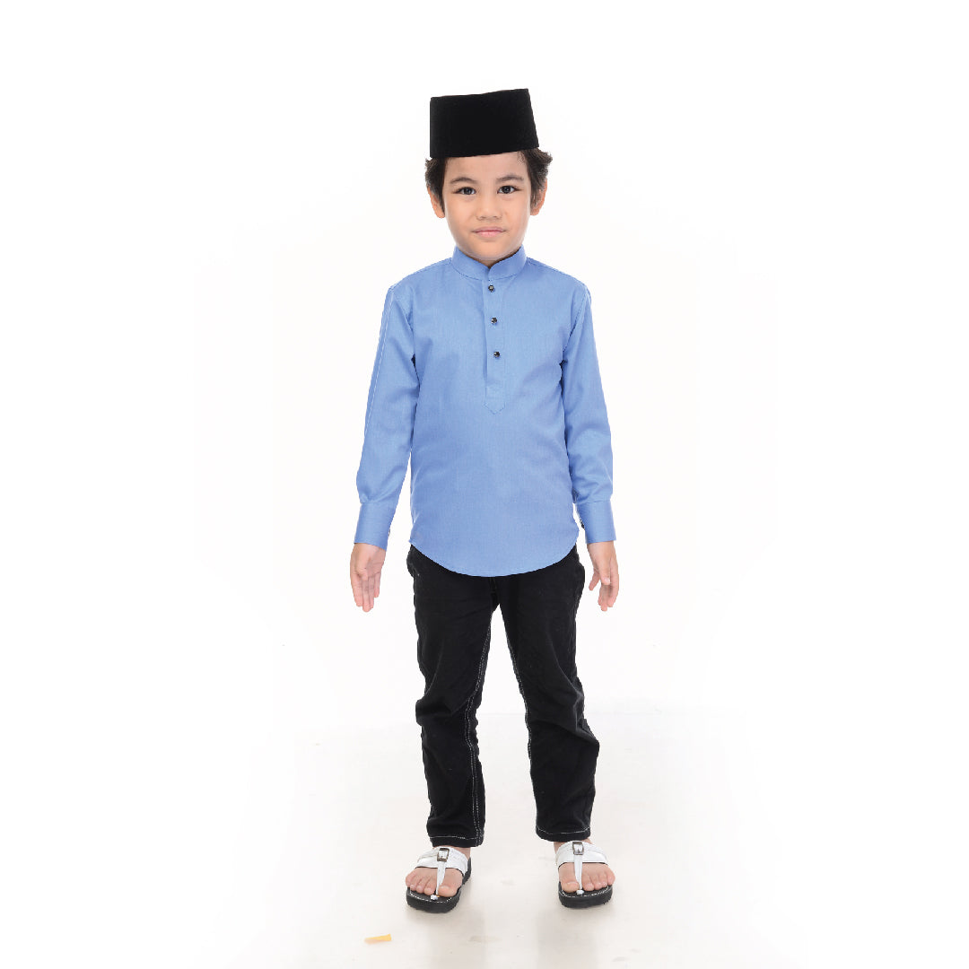 PRE-ORDER Baju Melayu BMO x Rosyam Nor (Kanak²) Denim Blue