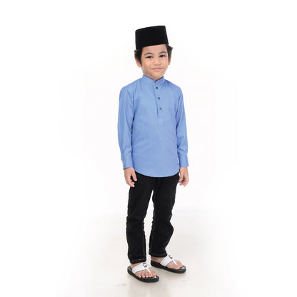 PRE-ORDER Baju Melayu BMO x Rosyam Nor (Kanak²) Denim Blue