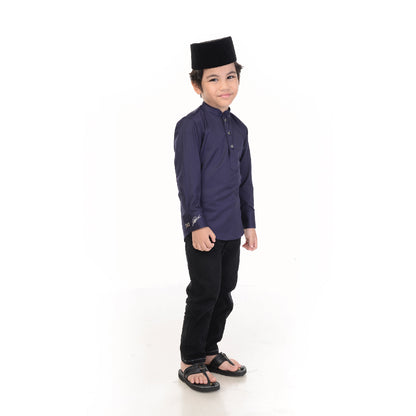 PRE-ORDER Baju Melayu BMO x Rosyam Nor (Kanak²) Navy Blue