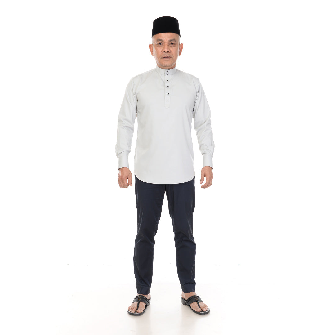 PRE-ORDER Baju Melayu BMO x Rosyam Nor Light Grey