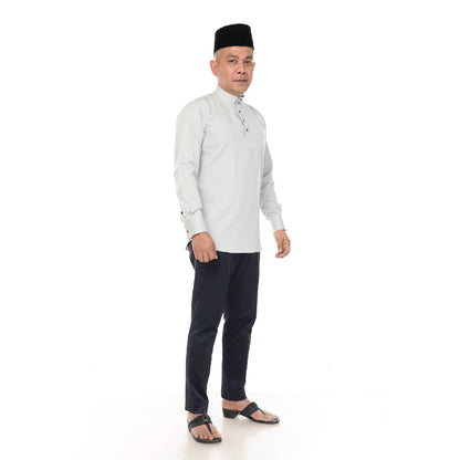 PRE-ORDER Baju Melayu BMO x Rosyam Nor Light Grey