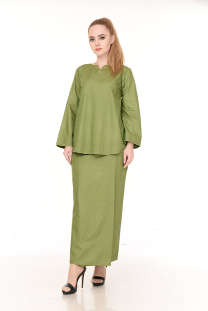 SET LAURA KURUNG KEDAH(LIGHT GREEN)