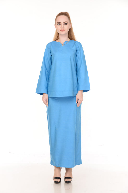 SET LAURA KURUNG KEDAH(BLUE)