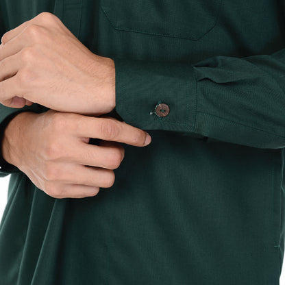 Kurta Basic Long Sleeve With Cuff V.2 Dark Green