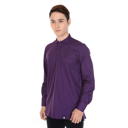 Kurta Basic Long Sleeve With Cuff V.2 Dark Purple