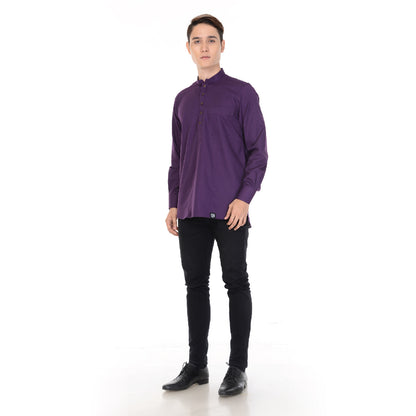 Kurta Basic Long Sleeve With Cuff V.2 Dark Purple