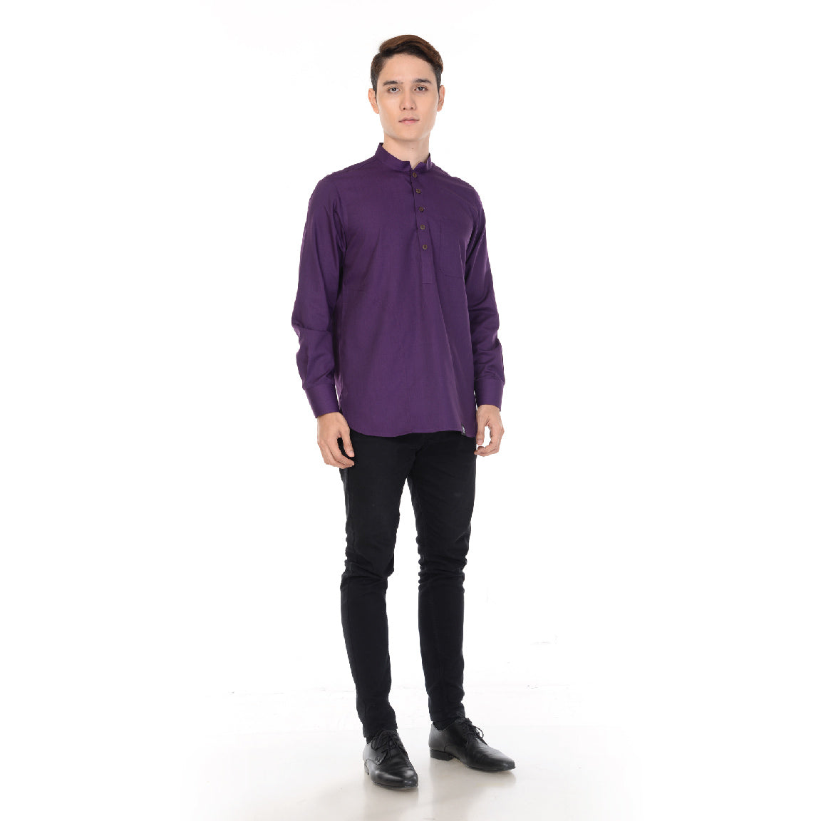 Kurta Basic Long Sleeve With Cuff V.2 Dark Purple