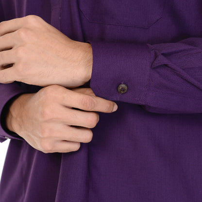 Kurta Basic Long Sleeve With Cuff V.2 Dark Purple