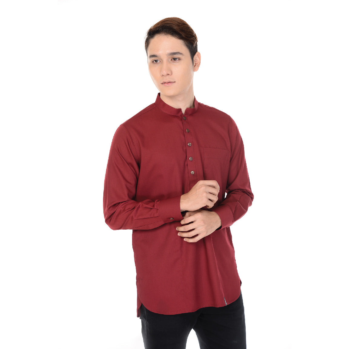 Kurta Basic Long Sleeve With Cuff V.2 Maroon