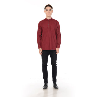 Kurta Basic Long Sleeve With Cuff V.2 Maroon