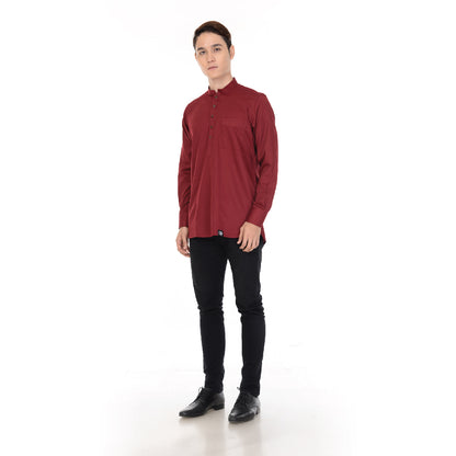 Kurta Basic Long Sleeve With Cuff V.2 Maroon