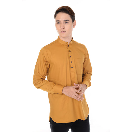 Kurta Basic Long Sleeve With Cuff V.2 Mustard