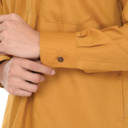 Kurta Basic Long Sleeve With Cuff V.2 Mustard