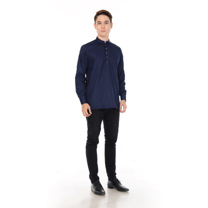 Kurta Basic Long Sleeve With Cuff V.2 Navy Blue