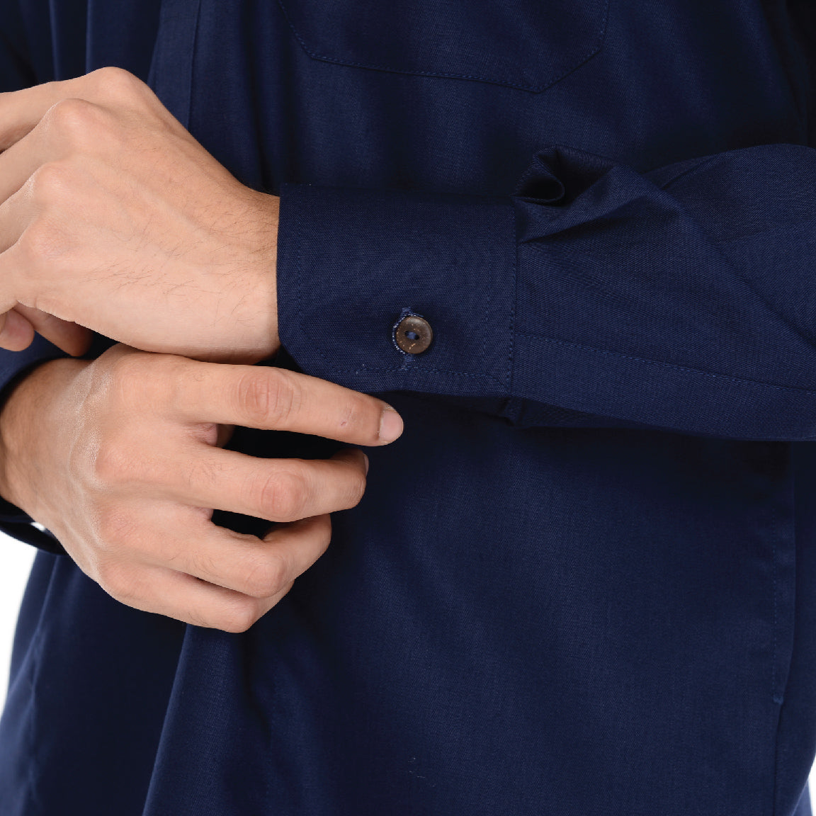 Kurta Basic Long Sleeve With Cuff V.2 Navy Blue