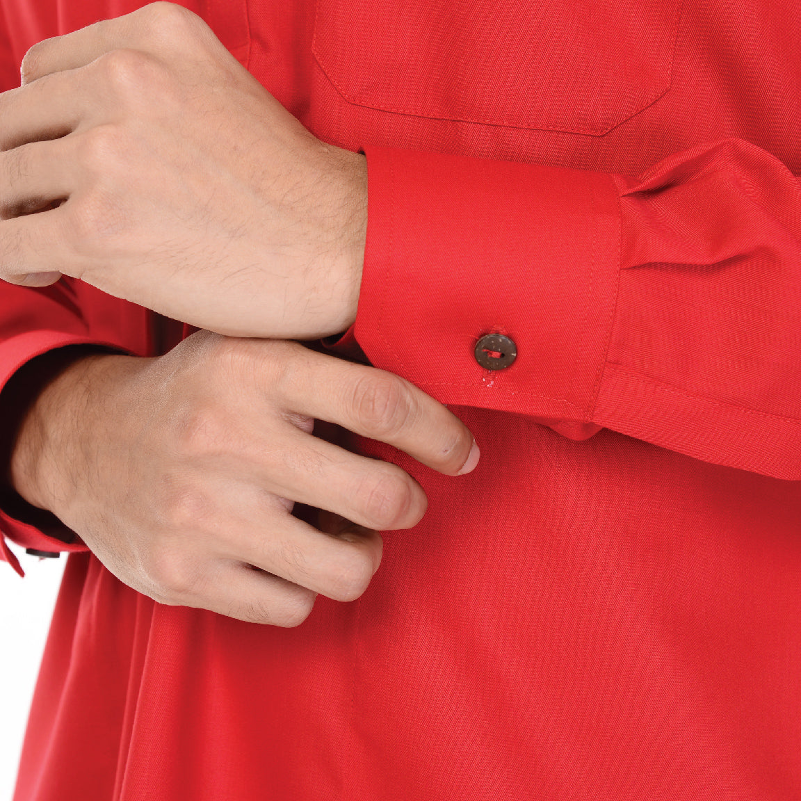 Kurta Basic Long Sleeve With Cuff V.2 Red