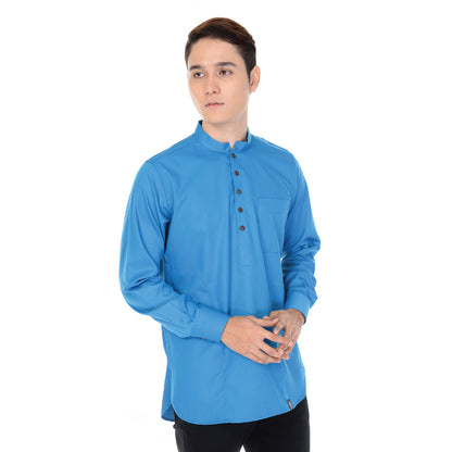 Kurta Basic Long Sleeve With Cuff V.2 Turqoise Blue