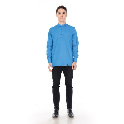 Kurta Basic Long Sleeve With Cuff V.2 Turqoise Blue