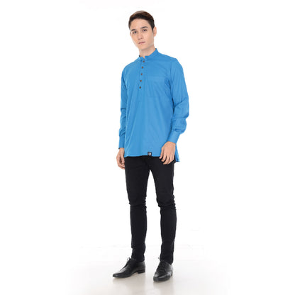 Kurta Basic Long Sleeve With Cuff V.2 Turqoise Blue