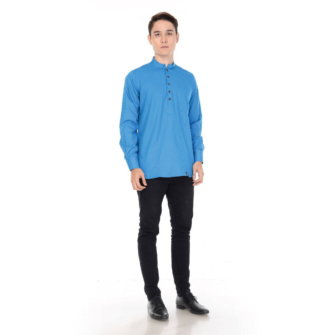 Kurta Basic Long Sleeve With Cuff V.2 Turqoise Blue