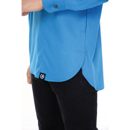 Kurta Basic Long Sleeve With Cuff V.2 Turqoise Blue