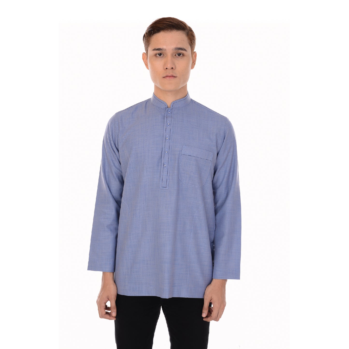 Kurta Hand Stitch Blue