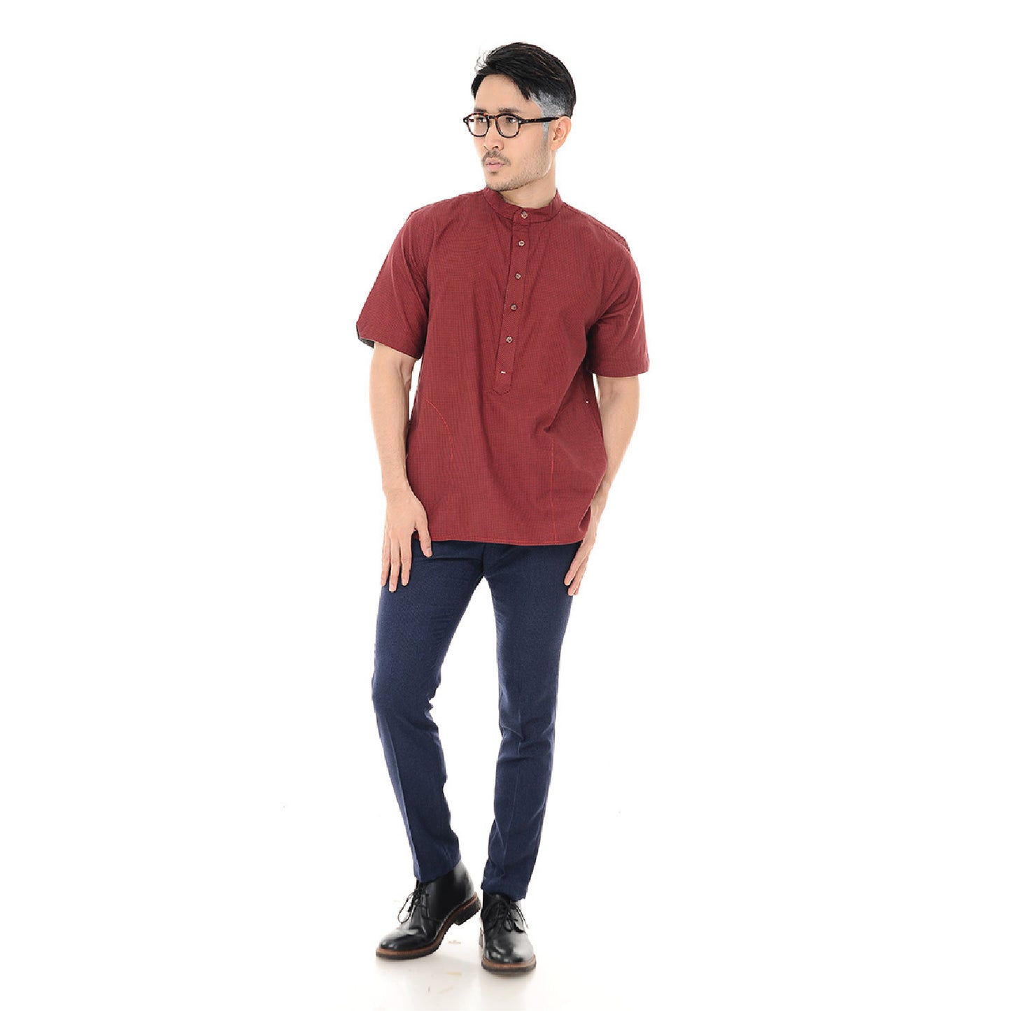 Kurta Shirt Cotton Red