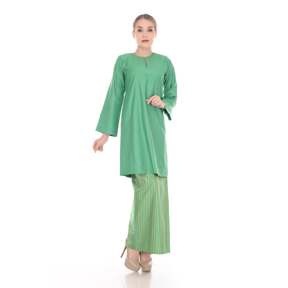 Baju Kurung Pahang Tenun Cotton Green