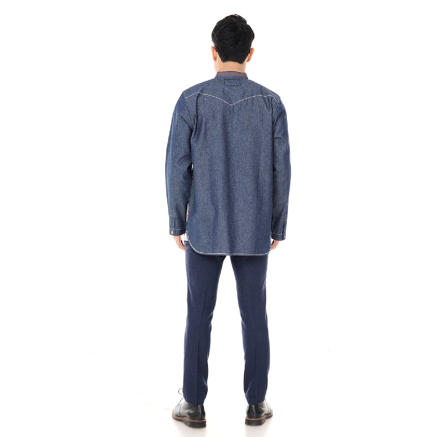 Kurta Shirt Denim Long Sleeve