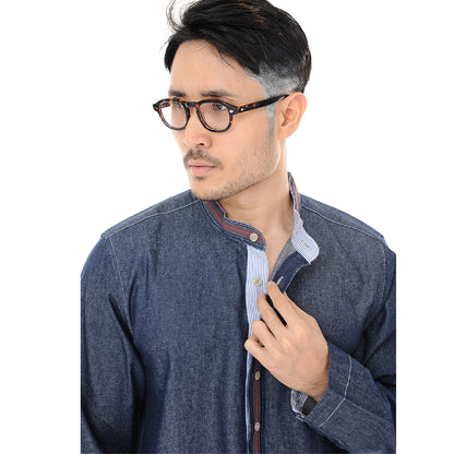 Kurta Shirt Denim Long Sleeve