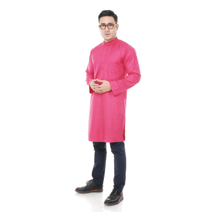 Kurta Tenun Pahang Dark Pink